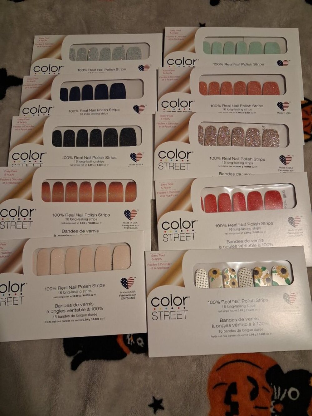 Color Street 100% Real Nail Polish Strips Lot Sparkles